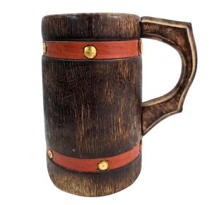 Jarra de Cerveza de Madera Hecha a Mano de Gran Capacidad, Jarra Rústica para Cerveza, Sidra, Café, Té, Bar, Restaurante, Regalo - Product Image 6