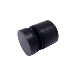 Support de main courante moderne en acier inoxydable noir mat pour fixation murale sur verre, idéal pour hôtels, escaliers, terrasses, incluant des solutions de conception de modèles 3D - Product Image 1