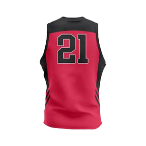 Maillot de basket-ball respirant à transfert thermique personnalisé, sans manches, unisexe, adulte, disponible pour toutes les équipes - Product Image 6