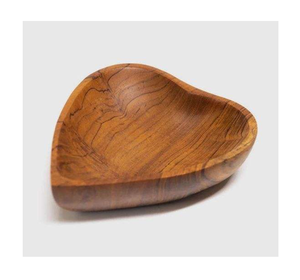 Bol à pâte en bois poli fait main, forme cœur, écologique, avec logo personnalisé, pour l'organisation de la cuisine, objet décoratif, incroyable - Product Image 3