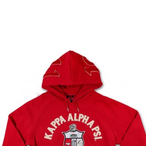Sweat-shirt rouge avec logo de broderie en chenille Couleur Logo de l'université Wear Sororities Pull-over Hoodies - Product Image 5
