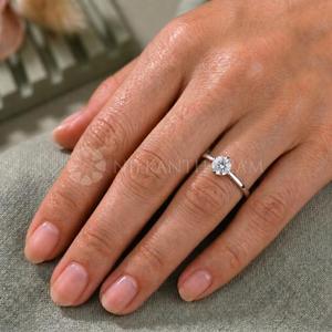 Elegant Design Round Cut <b>Fine</b> Diamond Jewelry Lab Created Diamond <b>Ring</b> in White Gold Diamond <b>Ring</b> for Women's - Product Image 4