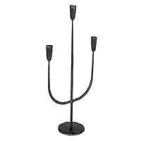 Vintage Rose Gold <b>Brass</b> Taper Candle <b>Holders</b> Set Tall Slim Hammered Metal <b>Candlestick</b> Stand Luxury Table Dining Centerpiece - Product Image 4