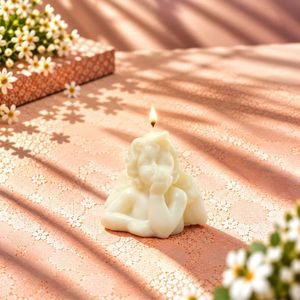 Cute Angel Figurine Candle With Elegant Decorative Design For Girls <b>Birthday</b> Gifts Wedding <b>Favors</b> And Fairy Tale Parties - Product Image 4