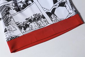 Conjunto de camiseta sin mangas y pantalones cortos de baloncesto con estampado de anime para hombre, de poliéster de secado rápido, con cintura elástica y ajuste regular. - Product Image 3