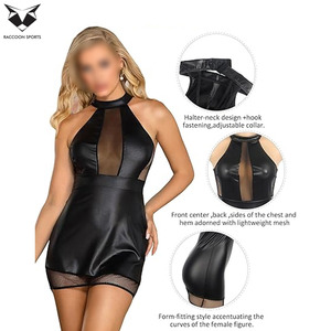 Vestido Tubo de Piel Sintética Premium, Ajustado, Ecológico, para Mujer, Moda de Noche 2025 - Product Image 6