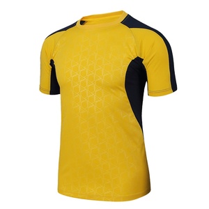 Hot New 2025 Hombres Camisetas de fútbol Diseñador deportivo Fitness Camiseta Secado rápido Slim Fit Transpirable Gimnasio Hombres Camisetas de punto sólido - Product Image 2