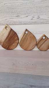Wooden Cutting Board Fruit and <b>Vegetable</b> <b>Cutter</b> Board with Handle Hole Rectangular Round Hexagonal Kitchen Prep - Product Image 4