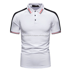 Vente en gros OEM/ODM polos personnalisés à manches courtes en coton respirant pour hommes avec logo personnalisé chemise de golf pour hommes de meilleure qualité - Product Image 3