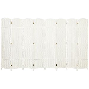 Biombo de Privacidad Plegable de 8 Paneles, 5.6 Pies de Altura, Color Blanco, para Hogar y Oficina - Product Image 1