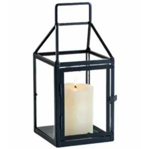 Vente en gros de lanternes en métal et en verre avec finition noire mate, style moderne, lanternes à bougies pour l'extérieur, fabrication artisanale personnalisée - Product Image 5