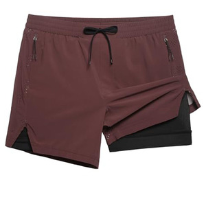Shorts de sport pour hommes en tissu respirant personnalisé, shorts de jogging légers pour hommes, entraînement, course à pied et gym - Product Image 2