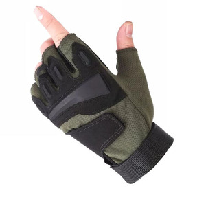 Gants de cyclisme mi-doigts unisexes avec paume rembourrée – Gants de vélo antidérapants sans doigts pour la montagne - Product Image 5