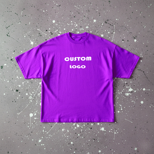 Custom Men's Blank <b>Box</b> Cut Tee Shirt Heavyweight 100% Cotton TShirt Oversize <b>Drop</b> Shoulder Boxy Fit Crop T-shirt Men - Product Image 4