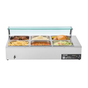 1500 commerciale elettrico in acciaio inox scaldabagno 6X1/2 dimensioni zuppa a baginello per Buffet mestoli forati per la ristorazione calda - Product Image 1