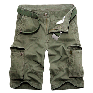 Pantalones Cortos Casuales de Alta Calidad para Hombre, Cierre con Cordón, Diseño Multibolsillos, Ligeros, de Verano, Tejido de Algodón - Product Image 5