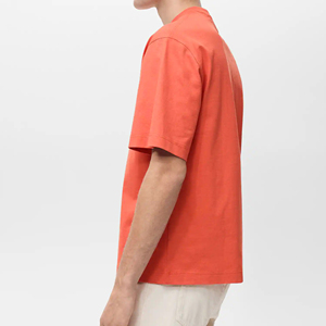 Manufacturer's Custom Front <b>Logo</b> Men's Oversized High Quality Short Sleeve Anti-Pilling & Breathable Polyester/Cotton T-Shirt - Product Image 3