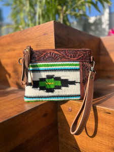 มาใหม่ล่าสุดกระเป๋าถือ Jacquard สีน้ําตาลสลิงโบฮีเมียนมือเครื่องมือแกะสลักกระเป๋าสไตล์ร้อนขายกระเป๋าสําหรับสตรี - Product Image 4