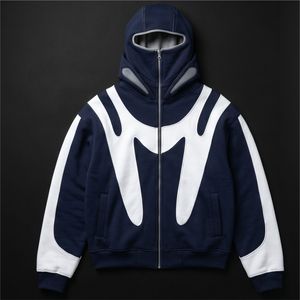 Custom Ninja Hoodie Unisex 100% Cotton <b>Sherpa</b> <b>Lined</b> Warm Winter Zip-Up Embroidered Soft Eco-Friendly Streetwear <b>Jacket</b> - Product Image 3