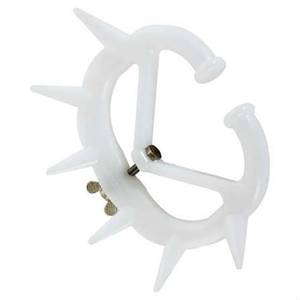 Premium White Plastic Calf Weaner Nose <b>Ring</b> with Spikes - <b>Stress</b> Free Anti Suckling Weaning Tool for Cattle & Dairy Calves - Product Image 2