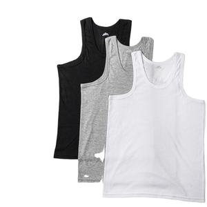 2025 Summer Pure Cotton <b>Men</b> Tank Tops Sleeveless Boys T shirt Teenagers <b>Vest</b> T-shirt Plus Size Man Sport Black <b>White</b> Gray - Product Image 6