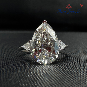แหวนเพชรทองคำขาว 14k พรีเมียม เครื่องประดับชั้นดีเหนือกาลเวลา สำหรับงานแต่งงาน งานหมั้น งานเฉลิมฉลอง และคอลเลคชั่นแฟชั่น - Product Image 1