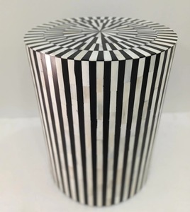 Tabouret console moderne fait main en os incrusté, taille personnalisée pour la décoration de la maison, de l'hôtel, du bureau, du salon et de la salle à manger - Product Image 3