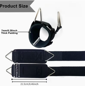 Muñequeras Ajustables de Neopreno Suave para Máquinas de Cable, Paquete de 2 Correas Cómodas, Protección Profesional para Entrenamiento de Fuerza - Product Image 4