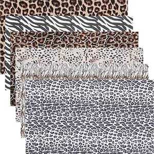 Popular Tela de Cuero Sintético PU con Estampado de Leopardo Metalizado para Bolsos DIY, Pendientes, Lazos y Manualidades - Product Image 2