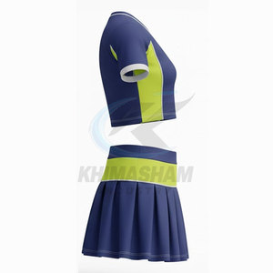 Uniforme de cheerleading pour femmes en polyester respirant à prix de gros, avec options de logo et de design personnalisés - Product Image 3