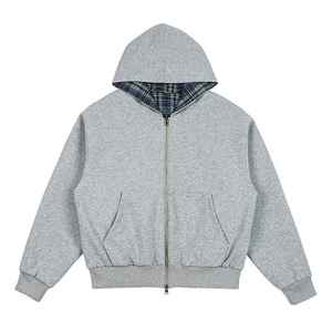 Sudaderas con Capucha Retro de Doble Cara y Cremallera Bidireccional, al por Mayor - Product Image 2