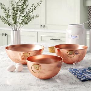 Tazón de Cobre Hecho a Mano de Primera Calidad para Servir en la Cocina, Vajilla Tradicional para Mesa de Comedor, para Restaurante, Hotel, Catering, Uso Doméstico, Plato de Metal - Product Image 1