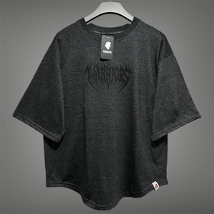 Camiseta Negra Oversize de Manga Corta para Hombre con Estampado de Llama Frontal, Estilo Streetwear, Algodón Jersey, Cuello Redondo, Secado Rápido - Product Image 3