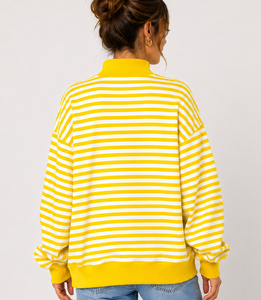 Women's Custom Mock Neck Cotton Sweatshirt, Soft Lightweight Pullover with Breathable Quick-Dry Fabric for Autumn and Winter - Product Image 4