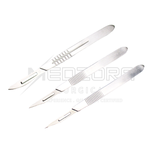 Juego de Instrumentos de Bisturí Quirúrgico de Acero Inoxidable para Dermaplaning 10 11 12 15 20, Certificado CE, Fabricado por Medzora Surgical - Product Image 3