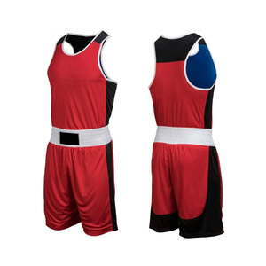 Uniforme de boxe pour hommes avec logo personnalisé, veste de compétition professionnelle, polyester/coton extensible, respirant, durable, séchage rapide, léger - Product Image 1