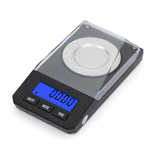Mini balance de poche avec écran LCD rétroéclairé, balance numérique en grammes, alimentée par piles, capacité de 50 g avec couvercle - Product Image 6