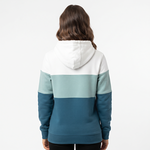 Sweat-shirt à capuche décontracté pour femme, trois couleurs, uni, à manches longues, coupe classique, vente en gros de vêtements - Product Image 6