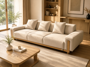Minimalist Vietnam Home Use <b>Living</b> <b>Room</b> <b>Sofas</b> High Quality New Top <b>Sofa</b> 220x85cm Two Seater Foam Fabric Couch - Product Image 1
