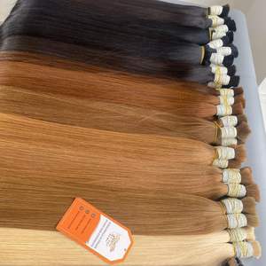 Cheveux Remy Vietnamiens Lisses Blonds en Vrac, Doux au Toucher, Double Trame Faite à la Machine, Longueurs de 8 à 34 Pouces, Toutes Couleurs Disponibles, Vente en Gros - Product Image 6