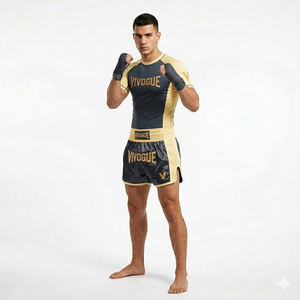 กางเกงมวยไทยสั่งทำ OEM สำหรับผู้ชาย ผ้าซาติน กางเกงชกมวยคิกบ็อกซิ่ง MMA กางเกงต่อสู้ ขายส่ง กางเกงมวยไทยจำนวนมาก - Product Image 6
