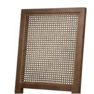 Sillas de comedor de madera, respaldo de caña, acabado marrón, BEIGE - Product Image 4