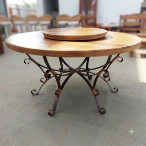 Table à manger 4 places en fer forgé, design européen de luxe, sur mesure, avec revêtement en poudre, durable et résistant aux intempéries, vente en gros - Product Image 2
