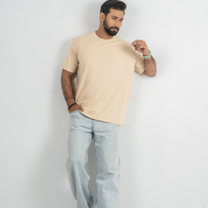 T-shirt en coton bleu marine pour homme, coupe classique, manches courtes, col rond, couleur unie, jersey tricoté, séchage rapide, confortable et doux - Product Image 5