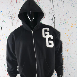 Sudadera polar con cremallera unisex de fábrica OEM con logotipo personalizado, sudadera polar gruesa para hombre, chaqueta con capucha de forro polar Sherpa finerthreds - Product Image 1