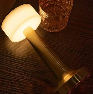 Portable Rechargeable LED Table Lamp 2000mAh Battery <b>USB</b> <b>C</b> Charging Metal Gold Finish for Bedroom Living Room Home Decor - Product Image 6