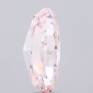 Diamant ovale fantaisie rose intense, cultivé en laboratoire, certifié IGI, clarté VS1, taille excellente, diamant CVD non monté pour la joaillerie. - Product Image 3