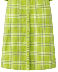 Vestido Camisero Largo a Cuadros Verde Personalizado para Mujer, Vestido Midi Casual a Cuadros con Botones, Fabricante Mayorista Personalizado - Product Image 6