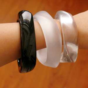 Resin <b>Bangle</b> Bracelets for Women Stylish Handmade Jewelry for Gifting by Tradebyd - Product Image 1