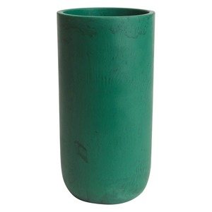 Ensemble de 3 vases en résine verte ou pièce unique, modernes, texturés, ronds, décoratifs pour table, accessoires de décoration intérieure, écologiques, faits à la main, durables - Product Image 3